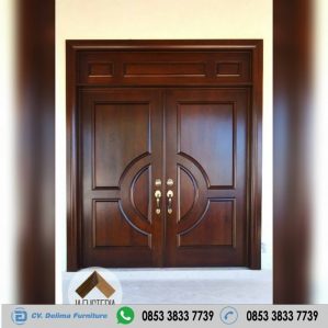 Pintu Rumah Kupu Tarung Jati Jepara