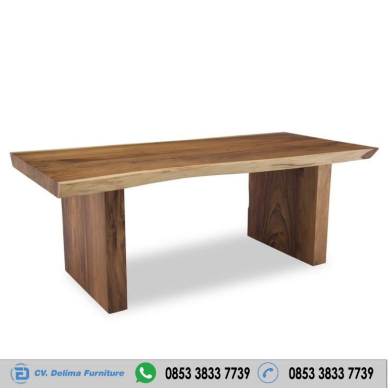 Jual Meja Kayu Besar Solid Tanpa Palang
